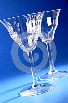 Pair of wine glasses photo
