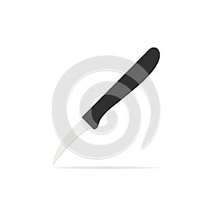 Pairing Knife Image Vector Illustration on White Background