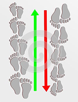 Pairs of feet