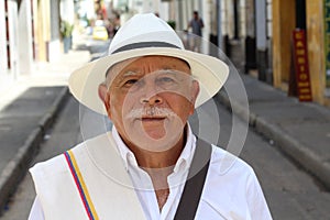 Paisa male outdoor close up photo