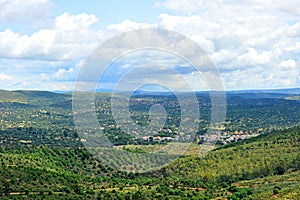 Paisaje de la Sierra Norte de Sevilla, AndalucÃ­a, EspaÃ±a