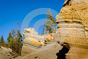 Paisaje Lunar hiking destination at Tenerife photo