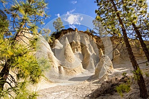 Paisaje lunar - lunar landscape rock formations in Tenerife photo