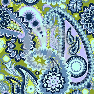 Paisley colorful background.