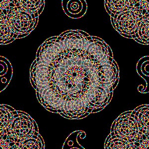 Paisley dot combine symmetry seamless