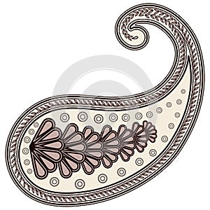 Paisley element decor.