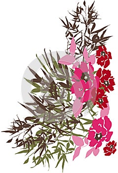 Paisley mehndi floral design