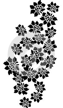 Paisley mehndi floral design
