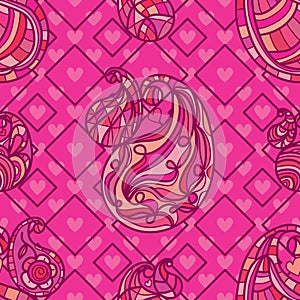 Paisley rely paisley lonely seamless pattern