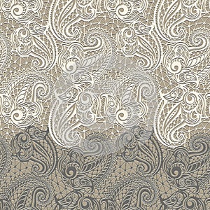 Paisley seamless lace pattern photo