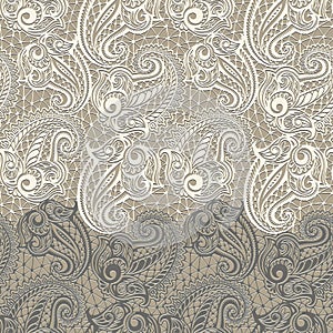 Paisley seamless lace pattern