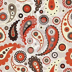 Paisley seamless pattern