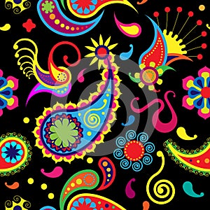 Paisley seamless pattern