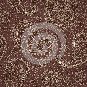 Paisley seamless pattern