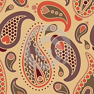 Paisley seamless pattern