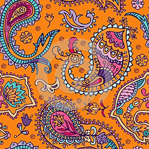 Paisley seamless pattern