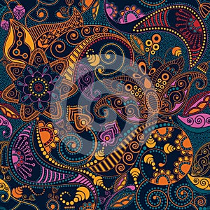 Paisley seamless pattern