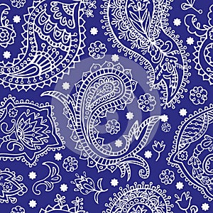 Paisley seamless pattern. Abstract indian background