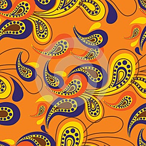 paisley seamless pattern design element