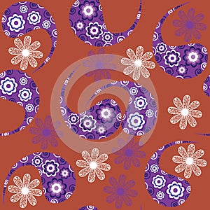 Paisley seamless pattern and seamless pattern in s