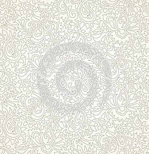 Paisley seamless wedding card background