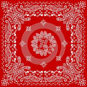 Paisley textile pattern vector illustration