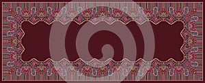 Paisley traditional silk design pattern background