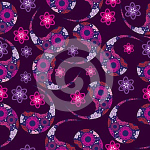 Paisley vector seamless pattern and seamless patte