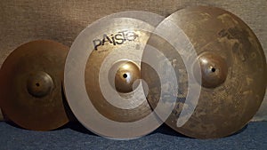 Paiste Drum cymbals with three sizes