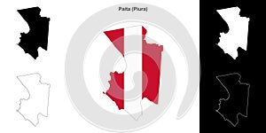 Paita outline map
