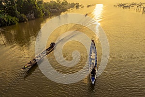 `Pak Pra Bridge` Lifestyle Tourism, Phatthalung Province, Thailand