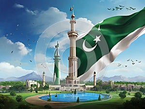 Pakistan Day, celebrated on March 23, commemorates the Lahore Resolution in 1940, emphasizing unity and independence. photo