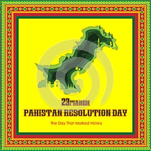 Pakistan Day Vector Template Design Illustration Happy Pakistan`s Resolution Day 23rd March 1940. Vector Illustration famous
