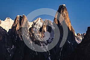 Pakistan Karakoram K2 trekking Mt Trango Sunset