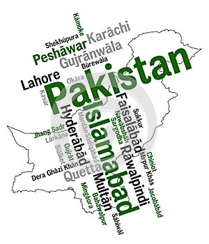 Pakistan map and cities