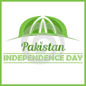 Pakistan monument independence day card