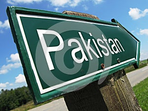 PAKISTAN road sign