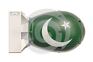 Pakistani nuclear weapon concept, 3D rendering