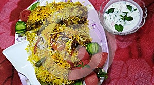 Pakistani Traditional Sindhi Chicken Biryani