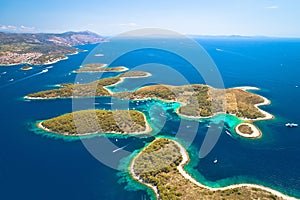 Pakleni otoci yachting destination arcipelago aerial view