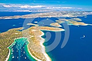 Pakleni otoci yachting destination arcipelago aerial view of Palmizana