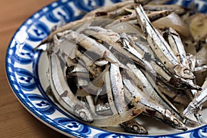 Paksiw na dilis or  anchovies vinegar stew