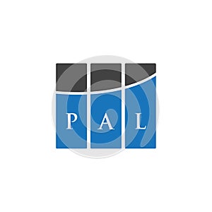 PAL letter logo design on WHITE background. PAL creative initials letter logo concept. PAL letter design.PAL letter logo design on