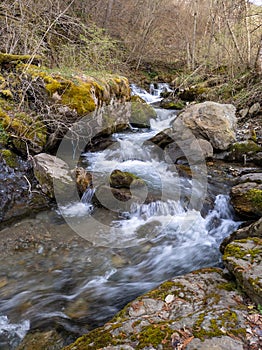 The Pal river flowing over boulders and rocks.