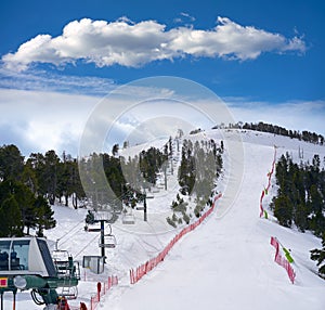 Pal ski resort in Andorra Pyrenees