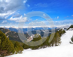 Pal ski resort in Andorra Pyrenees