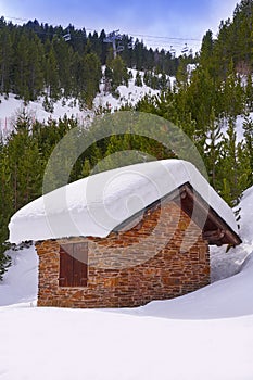 Pal snow house in Andorra Pyrenees