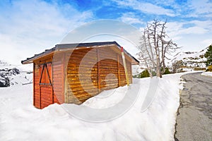 Pal snow house in Andorra Pyrenees photo