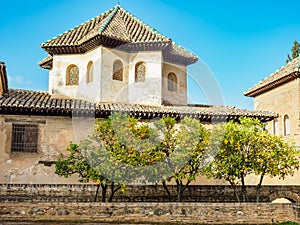 Palace in Alhambra in Granada, Spain