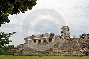 The palace of ancient Mayan city Palenque